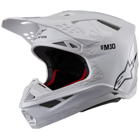 Přilba SUPERTECH S-M10 SOLID, ALPINESTARS (bílá) 2024