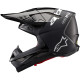 Přilba SUPERTECH S-M10 FLOOD, ALPINESTARS (černá/tmavě šedá matná) 2024