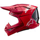 Přilba SUPERTECH S-M10 FLOOD, ALPINESTARS (červená fluo/červená matná) 2024