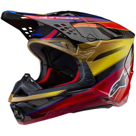 Přilba SUPERTECH S-M10 ERA, ALPINESTARS (zlatá/červená) 2024
