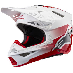 Přilba SUPERTECH S-M10 UNITE, ALPINESTARS (červená/bílá) 2026
