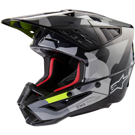 Přilba S-M5 ROVER 2, ALPINESTARS (tmavě šedá/žlutá fluo) 2024