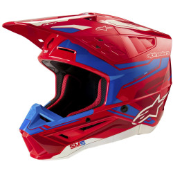 Přilba S-M5 ACTION 2, ALPINESTARS (červená fluo/modrá) 2024