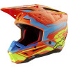 Přilba S-M5 ACTION 2, ALPINESTARS (oranžová fluo/světle modrá/žlutá fluo) 2024