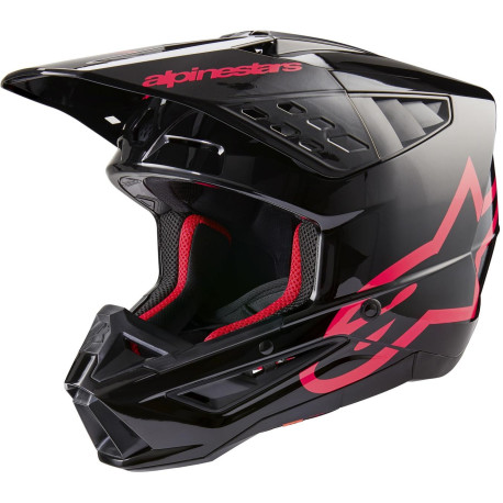 Přilba S-M5 CORP, ALPINESTARS (černá/růžová) 2024