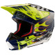Přilba S-M5 RASH, ALPINESTARS (tmavě modrá/žlutá fluo) 2024