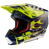 Přilba S-M5 RASH, ALPINESTARS (tmavě modrá/žlutá fluo) 2024
