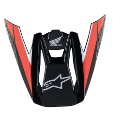 Kšilt pro přilby S-M5 HONDA kolekce, ALPINESTARS (černá/červená/šedá, verze ECE 22.06)