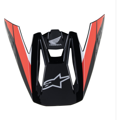 Kšilt pro přilby S-M5 HONDA kolekce, ALPINESTARS (černá/červená/šedá) 2024