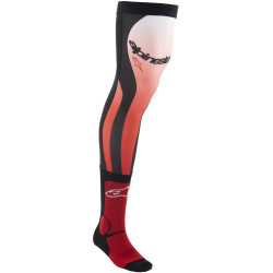 Ponožky pod ortézy KNEE BRACE, ALPINESTARS (červená fluo/bílá/černá) 2026