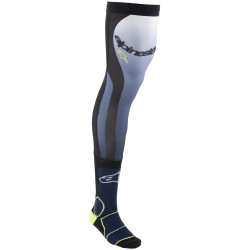 Ponožky pod ortézy KNEE BRACE, ALPINESTARS (modrá/žlutá fluo/bílá/černá) 2025