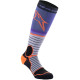 Ponožky MX PRO, ALPINESTARS (černá/šedá/fialová/oranžová) 2024