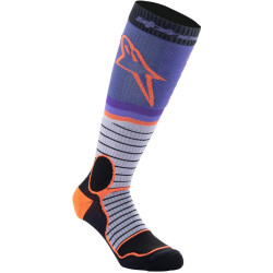 Ponožky MX PRO, ALPINESTARS (černá/šedá/fialová/oranžová) 2026