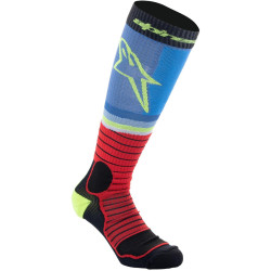 Ponožky MX PRO, ALPINESTARS (černá/červená fluo/žlutá fluo/modrá) 2026