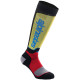 Ponožky MX PLUS, ALPINESTARS (černá/červená fluo/žlutá fluo/modrá) 2024