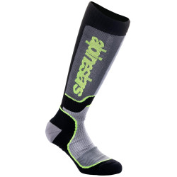 Ponožky MX PLUS, ALPINESTARS, dětské (černá/šedá/žlutá fluo) 2024
