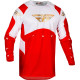 Dres EVOLUTION DST. FLY RACING - USA 2024 (červená/bílá/červená iridium)