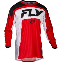 Dres LITE, FLY RACING - USA 2024 (červená/bílá/černá)