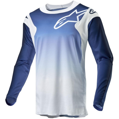 Dres RACER HOEN, ALPINESTARS (bílá/modrá) 2024