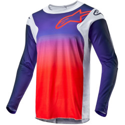 Dres RACER HOEN, ALPINESTARS (šedá/modrá/oranžová)