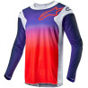 Dres RACER HOEN, ALPINESTARS (šedá/modrá/oranžová) 2024