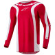 Dres FLUID LURV, ALPINESTARS (červená/bílá) 2024