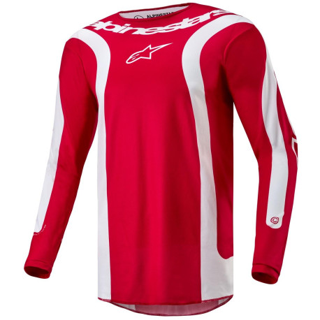 Dres FLUID LURV, ALPINESTARS (červená/bílá) 2024