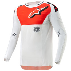 Dres SUPERTECH WARD, ALPINESTARS (bílá/oranžová)