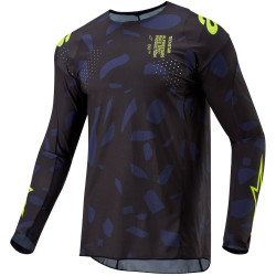 Dres TECHSTAR RANTERA, ALPINESTARS (černá/modrá/žlutá fluo) 2024