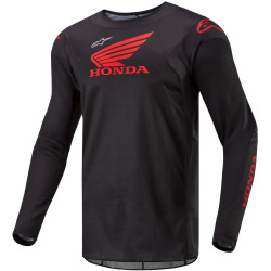 Dres RACER ICONIC HONDA kolekce, ALPINESTARS (černá/červená) 2026