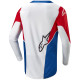 Dres RACER ICONIC HONDA kolekce, ALPINESTARS (bílá/modrá/červená/černá) 2024