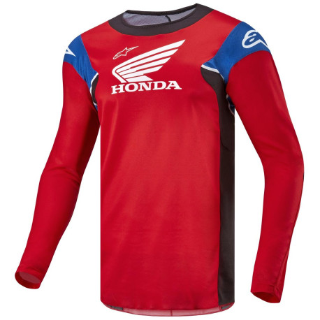 Dres RACER ICONIC HONDA kolekce, ALPINESTARS (červená/černá/modrá/bílá) 2024