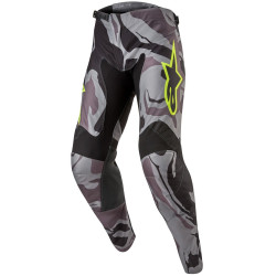 Kalhoty RACER TACTICAL, ALPINESTARS (šedá camo/žlutá fluo/černá) 2024