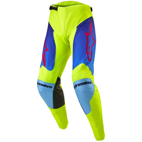 Kalhoty RACER HOEN, ALPINESTARS (žlutá fluo/modrá/červená) 2024
