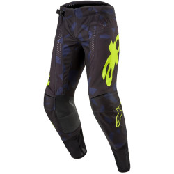 Kalhoty TECHSTAR RANTERA, ALPINESTARS (černá/modrá/žlutá fluo) 2024