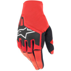 Rukavice TECHSTAR, ALPINESTARS (červená/černá/bílá)