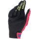 Rukavice TECHSTAR, ALPINESTARS (světle modrá/červená/žlutá fluo/černá) 2024