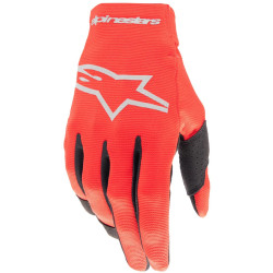 Rukavice RADAR, ALPINESTARS (červená/stříbrná) 2024