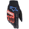 Rukavice FULL BORE XT, ALPINESTARS (černá/červená/modrá/bílá) 2024