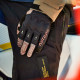 Rukavice TECHDURA, ALPINESTARS (černá/hnědá/červená fluo) 2024