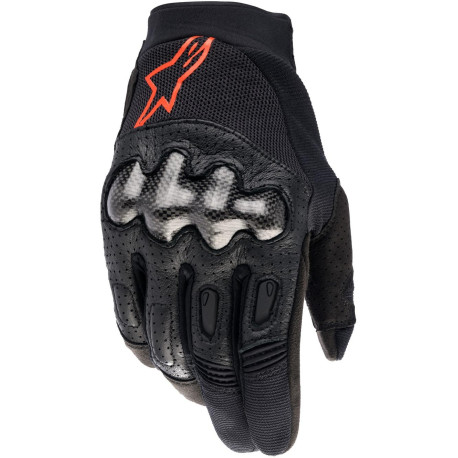 Rukavice MEGAWATT 2, ALPINESTARS (černá/červená fluo) 2024