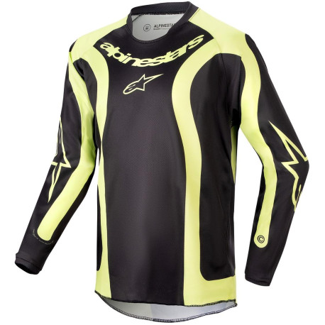 Dres RACER LURV, ALPINESTARS, dětský (černá/žlutá fluo) 2024