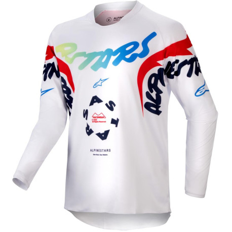 Dres RACER HANA, ALPINESTARS, dětský (bílá/multicolor) 2024