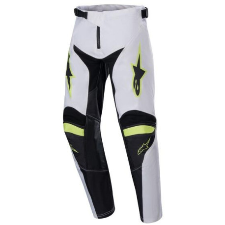 Kalhoty RACER LUCENT, ALPINESTARS, dětské (bílá/černá/žlutá fluo) 2024