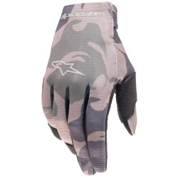 Rukavice RADAR, ALPINESTARS, dětské (zelená camo/hnědá) 2024