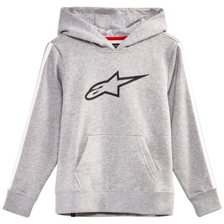 Mikina KIDS RACEY HOODIE, ALPINESTARS, dětská (šedá/červená)