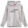 Mikina KIDS RACEY HOODIE, ALPINESTARS, dětská (šedá/červená)