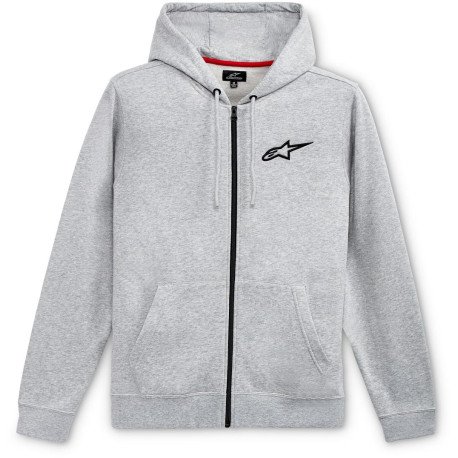 Mikina AGELESS CHEST HOODIE, ALPINESTARS (šedá/černá)