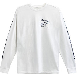 Triko AUTHENTICATED TEE, ALPINESTARS (bílá/černá)