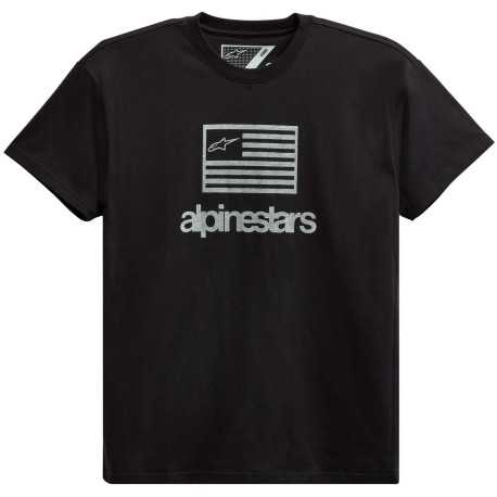 Triko FLAG TEE, ALPINESTARS (černá/bílá)